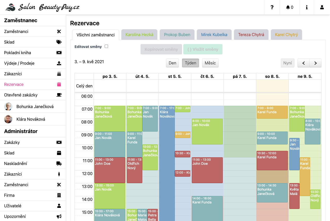 Customer profile user interface
